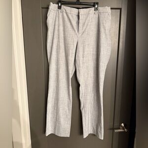 NWOT Nine West Light Gray Women’s ‘Barely Bootcut’ Pants Trousers size 18